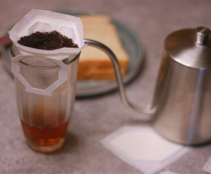 hanging ear coffee bag